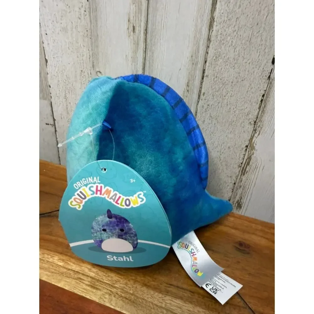 NWT Squishmallows‎ Stahl the Blue Dinosaur 5
